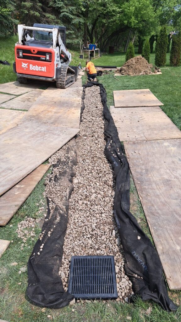 Drainage solution — Rock Solid Excavation, Michigan