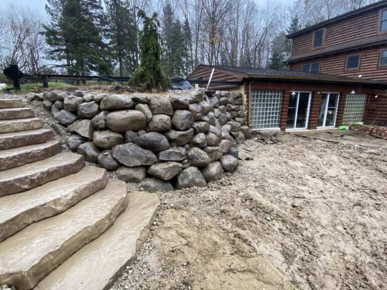 How We Build Flagstone Steps That Stay Put Through Michigan Winters